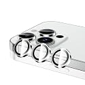 Mr.Shield Top-Notch 3D Camera Lens Protector Ring for iPhone 12 Pro, 1:1 Keep Original Lens Design and Color, 9H Hardness, Easy Installation - White Titanium