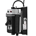 Mr.SHOT® 2.0 RUNNER India's first Dual Thermostat, Moulded Outlet Pipe, Threaded Inlet and Outlet, Service Friendly, Dual Color and Fitted with ISI Heating Element and Fitted with MCB - METALLIC GREY