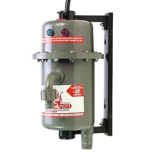 mrshot classic instant running water heater  made of first class abs plastic  auto cut off and manual reset thermostat  3000w isi certified  dark grey