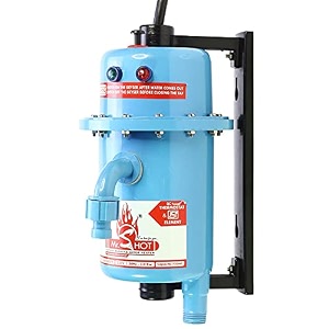 mrshot classic instant running water heater  made of first class abs plastic  auto cut off and manual reset thermostat  3000w isi certified  blue