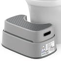 MR.SIGA Toilet Stool Squat Adult Bathroom Foot Stool, Light Gray&Dark Gray