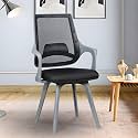 MRC Executive Mono Mesh Mid-Back Ergonomic Office Chair| Visitor Chair| Study Chair |Computer Chair | Work from Home (Mono Fixed, Black & Grey)