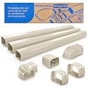 MRCOOL LineGuard 4.5 Inch Line Set Cover Kit, 12 Feet, Tan