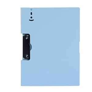 a4 size foldable clipboard file - exam board scratch free foamed pp material exam pad 360 writing board anti-friction multi-functional for students professionals artists dusty blue