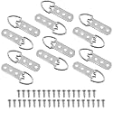 MroMax 100PCS Ring Picture Frame Buckle 2.36" x 0.59"Silver Tone Assortment Kit for Home Decoration Picture Frames Photo Hanging Solutions