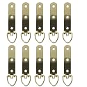MroMax 10PCS Ring Picture Frame Buckle 3.54" x 0.59"Gold Tone Assortment Kit for Home Decoration Picture Frames Photo Hanging Solutions