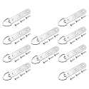 MroMax 20PCS Ring Picture Frame Buckle 3.46" x 0.59"Silver Tone Assortment Kit for Home Decoration Picture Frames Photo Hanging Solutions
