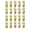 MroMax 20PCS Ring Picture Frame Buckle 2.56" x 0.79"Gold Tone Assortment Kit for Home Decoration Picture Frames Photo Hanging Solutions