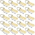 MroMax 20PCS Ring Picture Frame Buckle 2.52" x 0.59"Gold Tone Assortment Kit for Home Decoration Picture Frames Photo Hanging Solutions