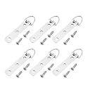MroMax 30PCS Ring Picture Frame Buckle 3.46" x 0.59"Silver Tone Assortment Kit for Home Decoration Picture Frames Photo Hanging Solutions