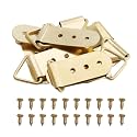 MroMax 30PCS Ring Picture Frame Buckle 2.56" x 0.79"Gold Tone Assortment Kit for Home Decoration Picture Frames Photo Hanging Solutions