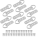 MroMax 50PCS Ring Picture Frame Buckle 2.36" x 0.59"Silver Tone Assortment Kit for Home Decoration Picture Frames Photo Hanging Solutions