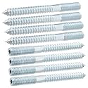 MroMax M10 x 100mm Hanger Bolts, Self Tapping Screw, 8Pcs