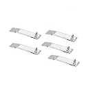 MroMax 95 x 30mm Padlock Locking Hasp Staple Safety Door Clasp Gate Lock Latch 201 Stainless Steel Door Cabinet Swivel Clasp Latch Silver Tone 5Pcs