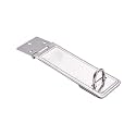 MroMax 95 x 30mm Padlock Locking Hasp Staple Safety Door Clasp Gate Lock Latch 201 Stainless Steel Door Cabinet Swivel Clasp Latch Silver Tone 1Pcs