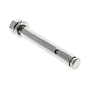 MroMax M10x100mm 304 Stainless Steel Expansion Bolts Hex Nuts Sleeve Anchor Fastener for Fence Home Installation Air Conditioning 1pcs