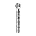 MroMax M12 x 80mm 304 Stainless Steel Machinery Shoulder Lifting Eye Bolt Metric Thread 1pcs