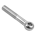 MroMax M20 x 120mm 304 Stainless Steel Machinery Shoulder Lifting Eye Bolt Metric Thread 1pcs