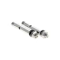 MroMax M6x60mm 304 Stainless Steel Expansion Bolts Hex Nuts Sleeve Anchor Fastener for Fence Home Installation Air Conditioning 2pcs