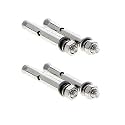 MroMax M6x60mm 304 Stainless Steel Expansion Bolts Hex Nuts Sleeve Anchor Fastener for Fence Home Installation Air Conditioning 4pcs