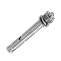 MroMax M8x80mm 304 Stainless Steel Expansion Bolts Hex Nuts Sleeve Anchor Fastener for Fence Home Installation Air Conditioning 1pcs