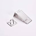 MroMax Padlock Locking Hasp Staple Safety Door Clasp Gate Lock Latch 201Stainless Steel Door Cabinet Swivel Clasp Latch Silver Tone 1Pcs