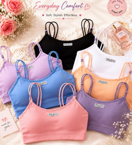 Mrs Queen Women Sports Lightly Padded Bra