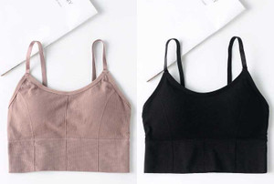 Mrs Queen Women Sports Lightly Padded Bra