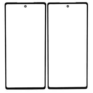 front screen outer touch glass cover panel lens with oca for google pixel 6a  black