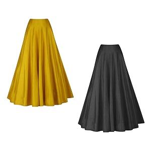 silk fabric long kali pattern skirt ready to wear ethnic lengha skirt