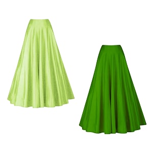silk fabric long kali pattern skirt ready to wear ethnic lengha skirt