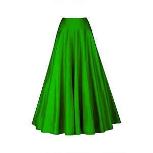 silk fabric long kali pattern skirt for ethnicfestival ocassion