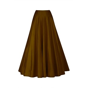 silk fabric long kali pattern skirt for ethnicfestival ocassion