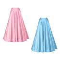 Silk Fabric Long Kali Pattern Skirt, ready to wear ethnic lengha skirt