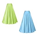 Silk Fabric Long Kali Pattern Skirt, ready to wear ethnic lengha skirt