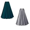 Silk Fabric Long Kali Pattern Skirt, ready to wear ethnic lengha skirt