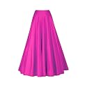 Silk Fabric Long Kali Pattern Skirt for Ethnic/Festival Ocassion