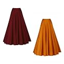 Silk Fabric Long Kali Pattern Skirt, ready to wear ethnic lengha skirt