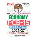 Mrunal's Economy PCB-15 Handouts, Pillar 1 to 6, 2026-27, Spiral Binding, Photocopy/Xerox