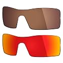 Mryok 2 Pair Polarized Replacement Lenses for Oakley Oil Rig Sunglass - Options