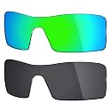 Mryok 2 Pair Polarized Replacement Lenses for Oakley Oil Rig Sunglass - Options