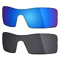 Mryok 2 Pair Polarized Replacement Lenses for Oakley Oil Rig Sunglass - Options