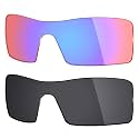 Mryok 2 Pair Polarized Replacement Lenses for Oakley Oil Rig Sunglass - Options