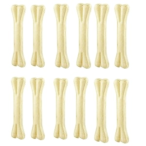 dog chew bones rawhide pressed bone calcium treat 5 inches 5 kgadult 1 count