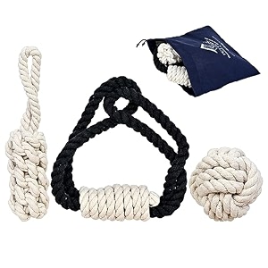 vibrant and durable cotton chew dog toys rope for adult small and medium-large dogs  attractive teething toys to soothe and entertain your canine companions combo pack of 3