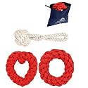 Vibrant and Durable Cotton Chew Dog Toys Rope for Adult, Small, and Medium-Large Dogs | Attractive Teething Toys to Soothe and Entertain Your Canine Companions Combo Pack of 3..