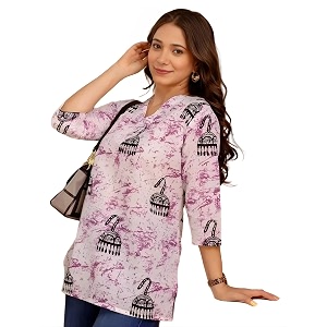 MS VHCK ENTERPRISE Womens Short Kurti in