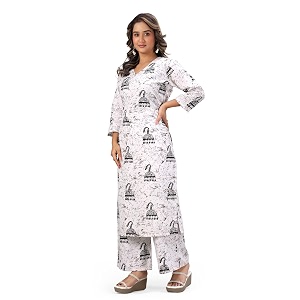 MS VHCK ENTERPRISE Womens Rayon Straight Printed