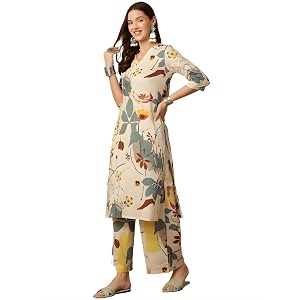 MS VHCK ENTERPRISE Womens Rayon Straight Printed