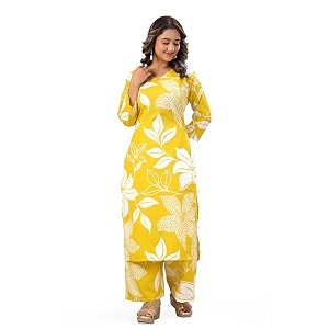 MS VHCK ENTERPRISE Womens Rayon Straight Printed